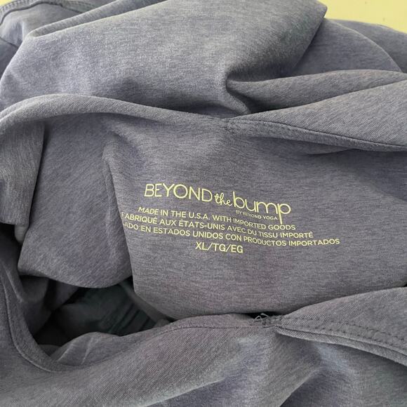 Beyond Yoga Beyond The Bump Tank Jumpsuit Romper Onesie Shorts Purple Maternity - Picture 7 of 7